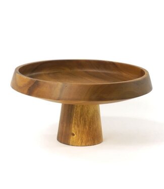 Kinta Houten fruitschaal hoogte 17x d 30 cm