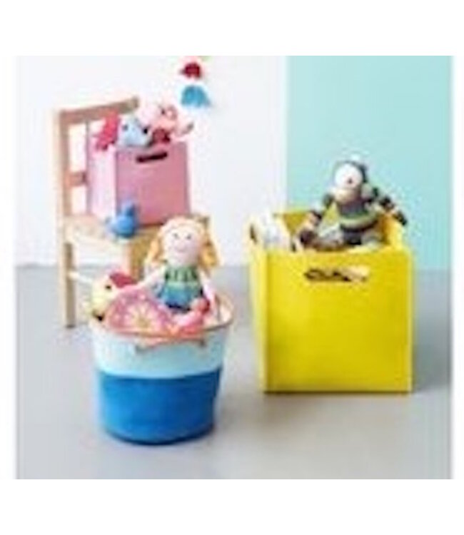 Storage basket felt pink 33x33x33 cm