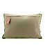 Pillow khaki with two robins 35x50cm