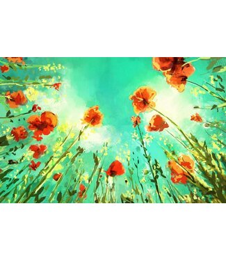 Floris Greeting card Poppy field