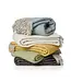 Plaid Carl - zwart - grijs eco wol 200x130 cm