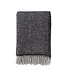 Plaid Carl - zwart - grijs eco wol 200x130 cm