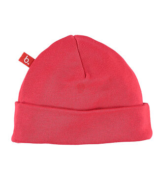 Limo basics Babymutsje rond biologisch katoen Rood 3-6 maanden