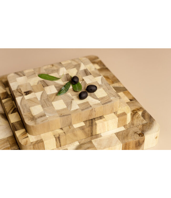 Houten snijplank patchwork 20x20/ 25x25cm/ 30x30cm