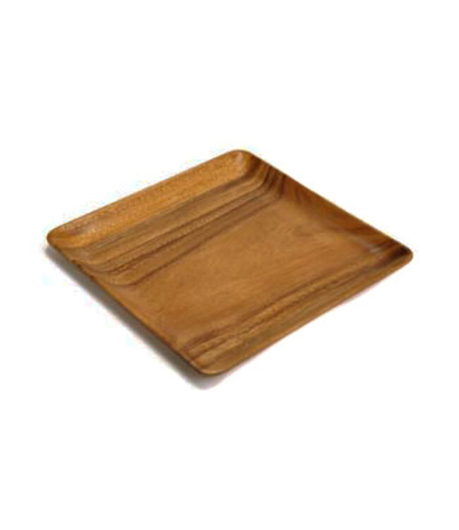 Wooden square plate 30x30 cm