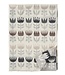 Klippan Blanket Tulips - grey eco wool 180x130 cm