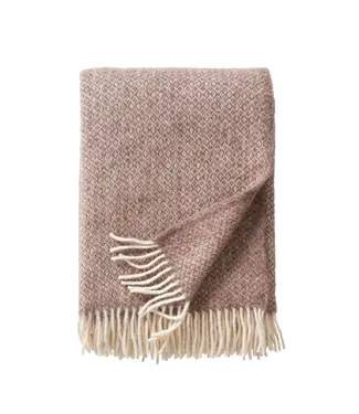 Klippan Plaid brown wool - Lima Sand - 200x130 cm