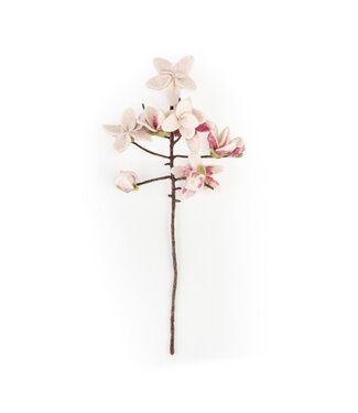 SjaalmetVerhaal Felt twig - Magnolia - length 50 cm