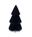 Only Natural Paper christmass tree - 23 cm - zwart