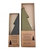 Paper christmass tree - 30 cm - Olive green with glitter