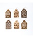 Kersthangersvilten grachtenhuisjes gingerbread  6 st