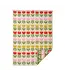 Crib blanket Tulips multi colour eco wool 90x65cm