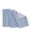 Hammam towel light blue with white terry cloth 180 x 100 cm