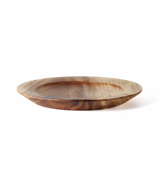 Kinta Houten bord brede rand 23 cm