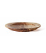 Houten bord brede rand 23 cm