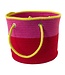 GlobalAffairs Mand van touw rood-roze-geel H20xD25