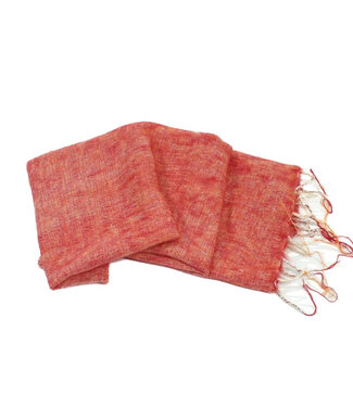 FairForward Sjaal van acryl+katoen 180 x 70 cm rood