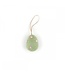 Set van 6 vilten hangers - Paaseieren pastel streep -stip 4x3cm