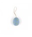 Set van 6 vilten hangers - Paaseieren pastel streep -stip 4x3cm