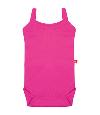 Limo basics Romper bio katoen spaghettibandjes fuchsia 62-68