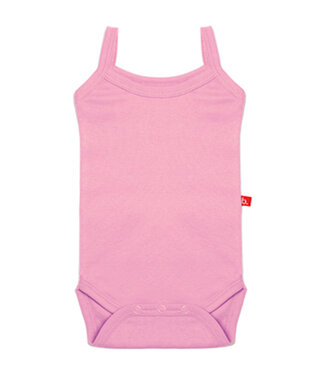 Limo basics Romper bio katoen spaghettibandjes roze 74-80