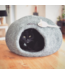 Vilten mand - kattenmand Catcave grijs met muis -  D45xH30cm