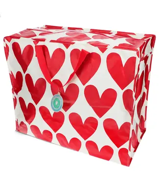 Rex London Grote opbergtas XL - Harten - gerecycled plastic 55 cm