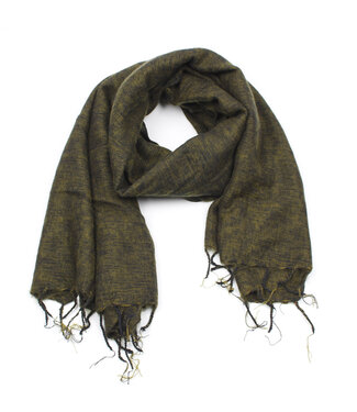SjaalmetVerhaal Shawl 180x80 cm (wool-look) moss green