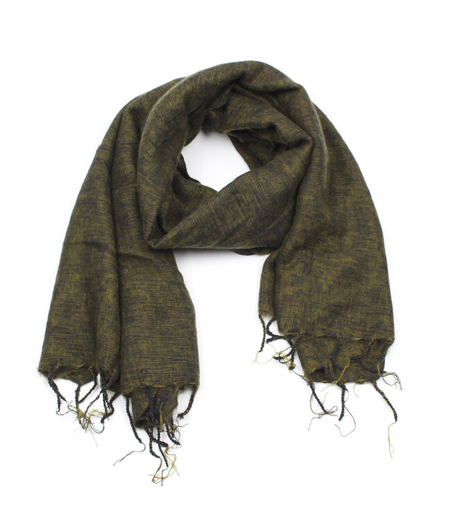 Shawl 180x80 cm (wool-look) moss green