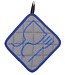 FairForward Potholder grey-blue Picto Food Safe