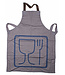 Fair Forward Keukenschort Picto grijs-blauw - Food Safe
