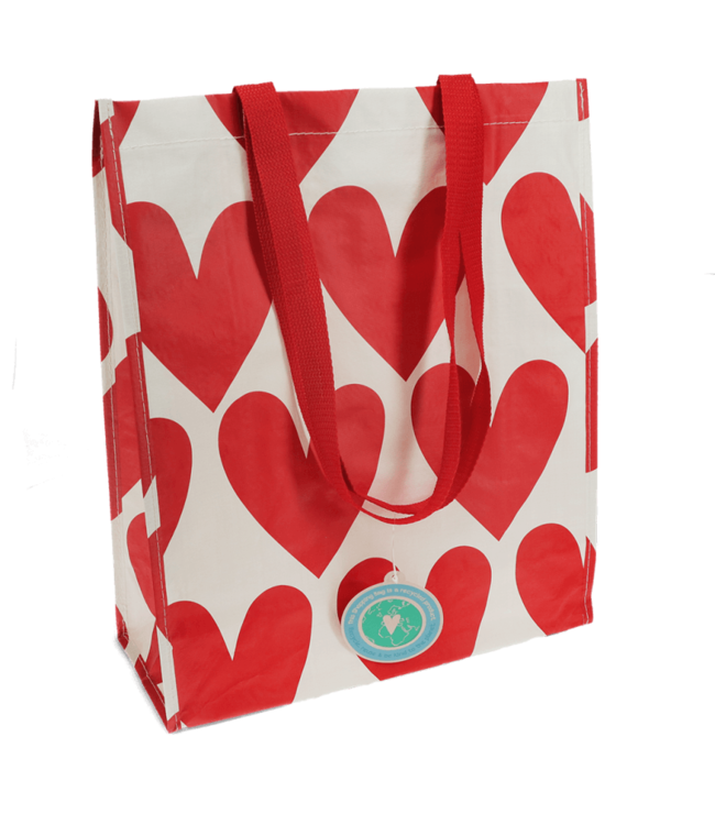 Shopper gerecycled plastic 40x34cm - Harten