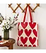 Shopper 40 x 34 cm recycled plastic  - Hearts