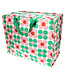Big storage bag recycled plastic Daisy green - pink 55cm