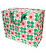 Big storage bag recycled plastic Daisy green - pink 55cm