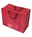 Rex London Grote opbergtas XL Rood met witte stippen-  gerecycled plastic 55cm
