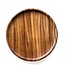 Houten bord 25 cm naturel rond met rand