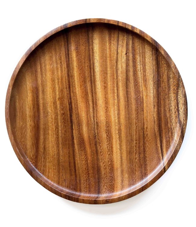 Wooden plate 30 cm with edge