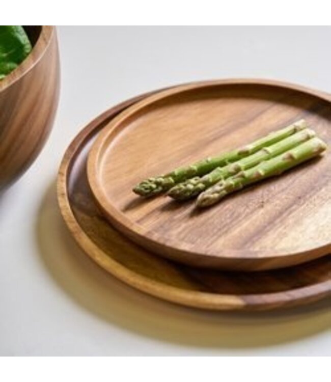 Wooden plate 30 cm with edge