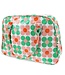 Rex London Weekendtas van tafelzeil - Daisies - roze-groen