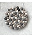 Felt round coaster - Greys - D20xh2cm