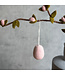 Set of 6 felt pastel coloured Earter eggs hangers 4x3cm