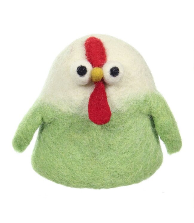 Vilten eiwarmer - gekke Kip - keuze uit 6 kleuren