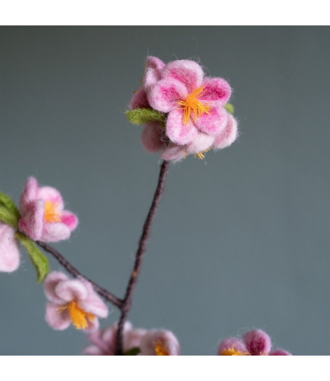 Felt twig - Apple blossom - length 50 cm