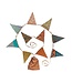 Garland recycled sari's in earth colours - 370cm Large