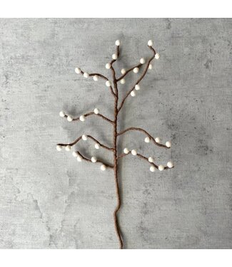 BeYoona Vilten bloesem in knop - wit - 50 cm