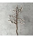 Felt branch with white blossom - 50 cm