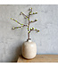 Felt branch with white blossom - 50 cm