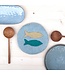 Coaster 20 cm round Beachlife with fish