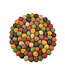 SjaalmetVerhaal Vilten onderzetter rond groen-bruin-oranje D20cm